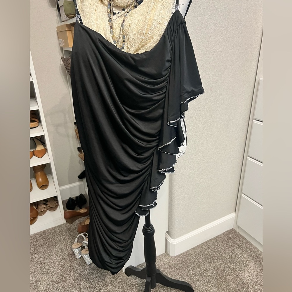 Xoxo size medium - one shoulder drape dress